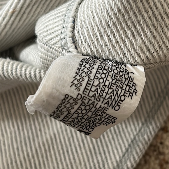 Espaco Fashion Blue/Gray Short Sleeve Abstract Crop Top Shirt **Size P** 🌺🌺 - Picture 5 of 5